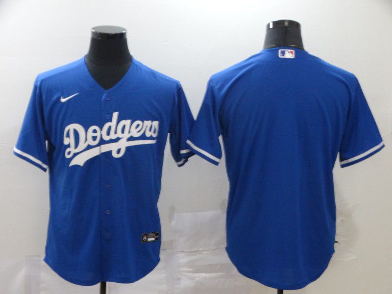 Men Los Angeles Dodgers Blank Blue Nike Game MLB Jerseys